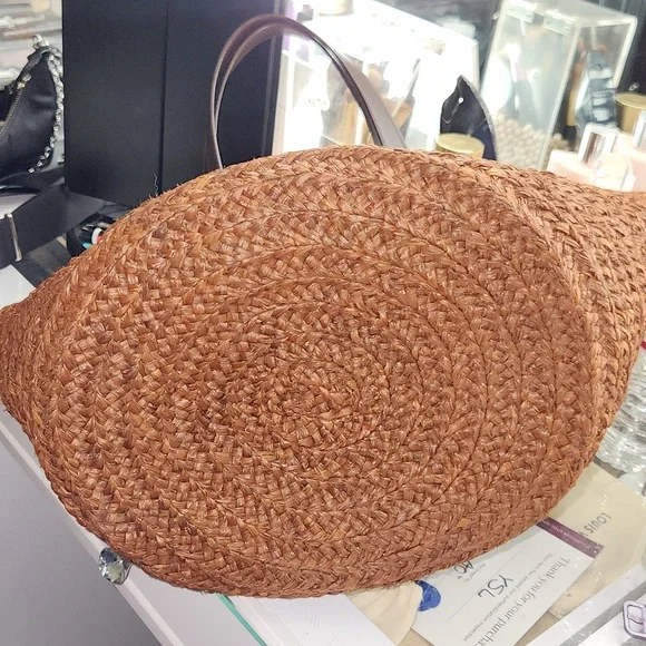 Saint Laurent Panier Bag in Raffia - Picture 7 of 7